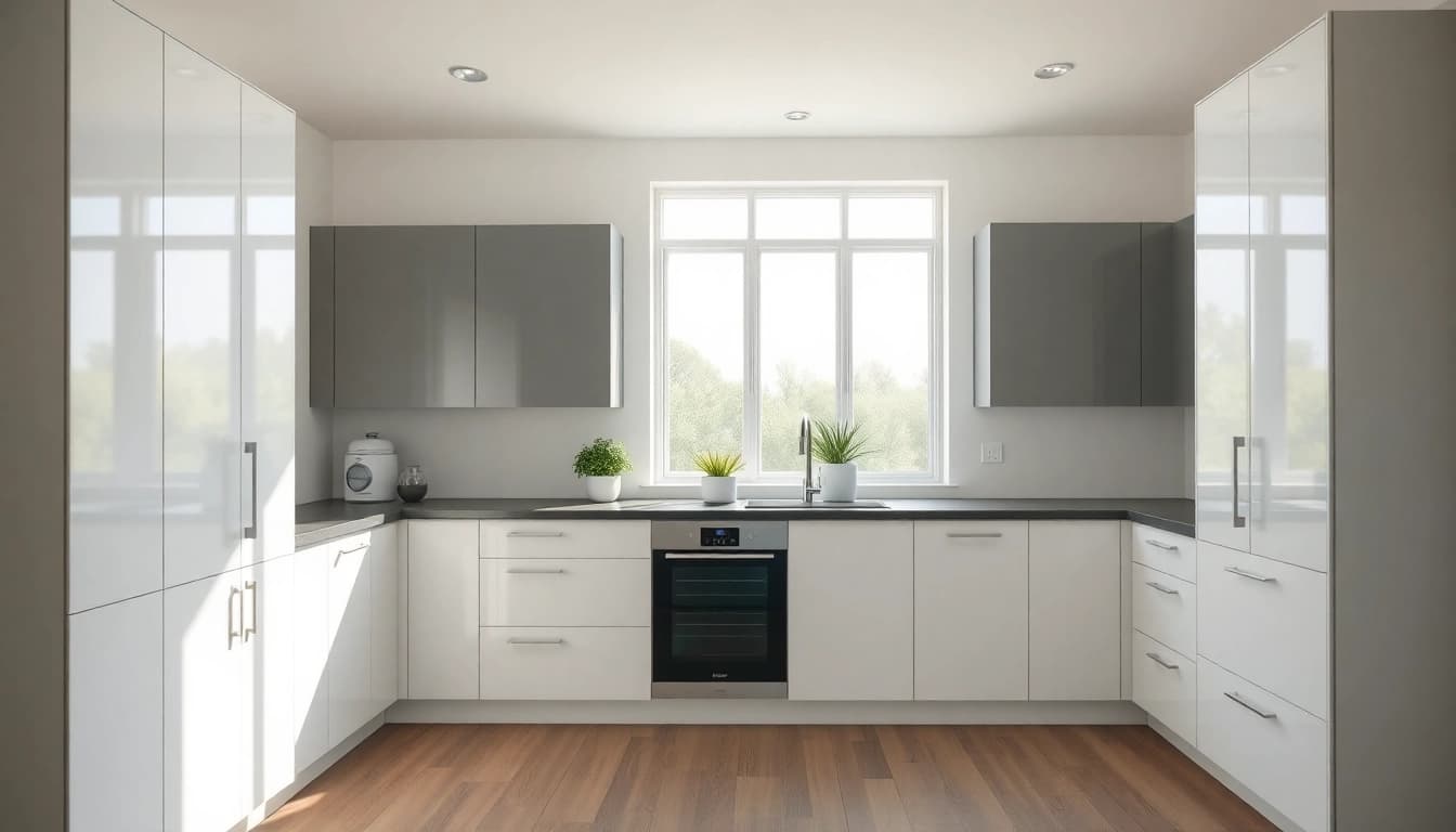 Revitalize your space with Cabinet Refacing Clearwater FL, featuring modern kitchen cabinets.