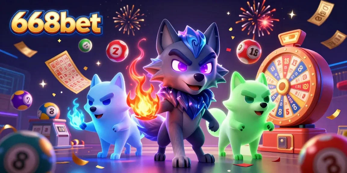 Engage with the excitement of 668bet, featuring vibrant casino visuals and dynamic gaming elements.