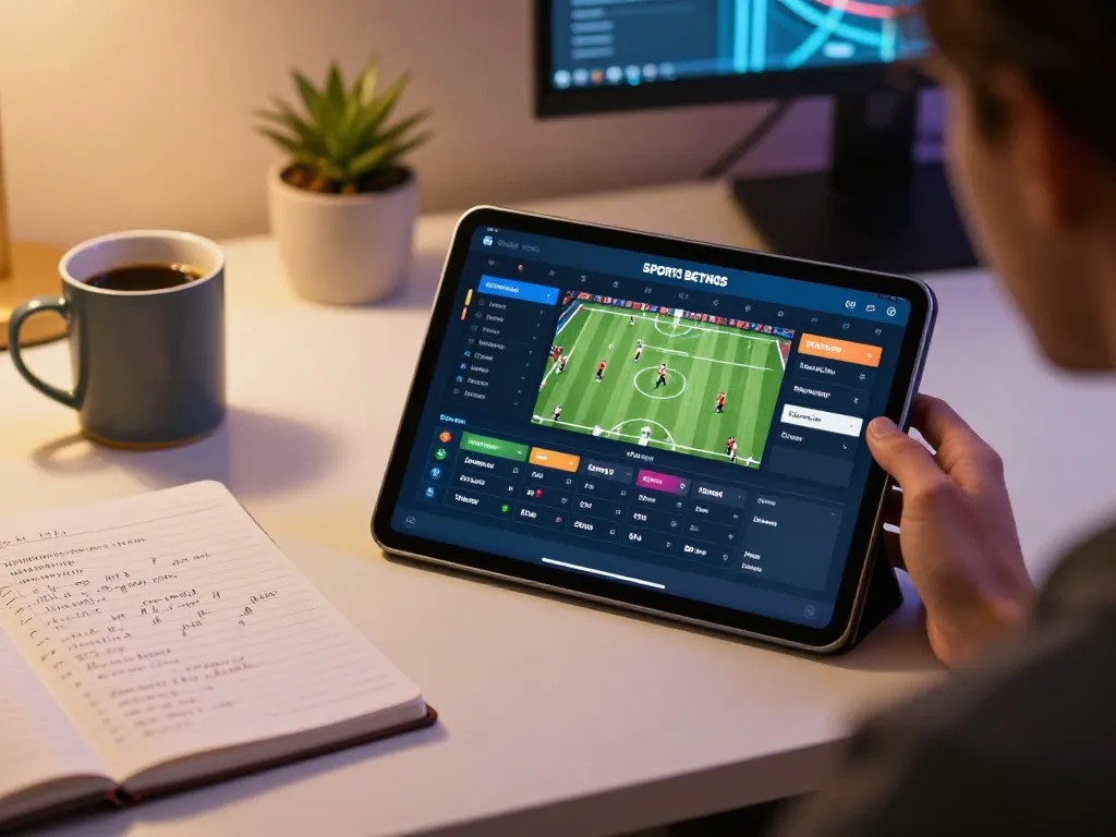 Engaging sports betting experience at https://22ff.br.com/ displayed on a tablet, highlighting modern online gambling