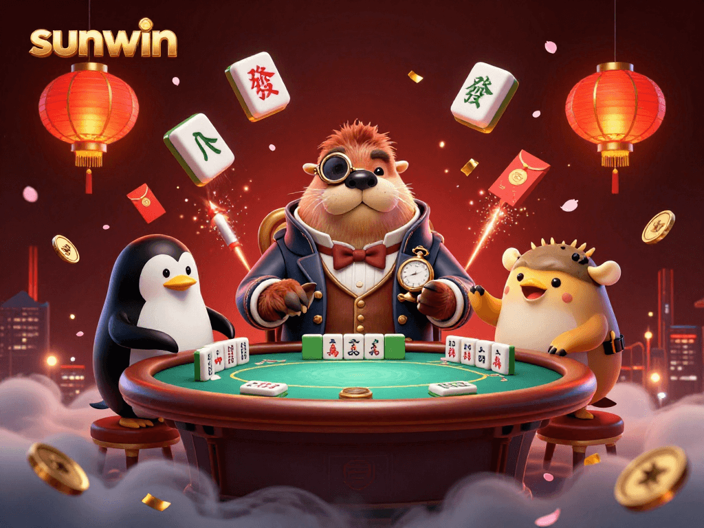 Join the fun with the sunwin team at an underwater poker game full of excitement.
