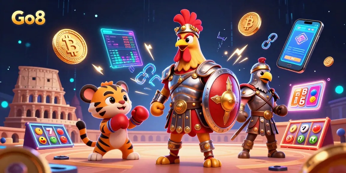 Engage with Go8's thrilling casino adventure featuring vibrant characters and exhilarating gameplay elements.