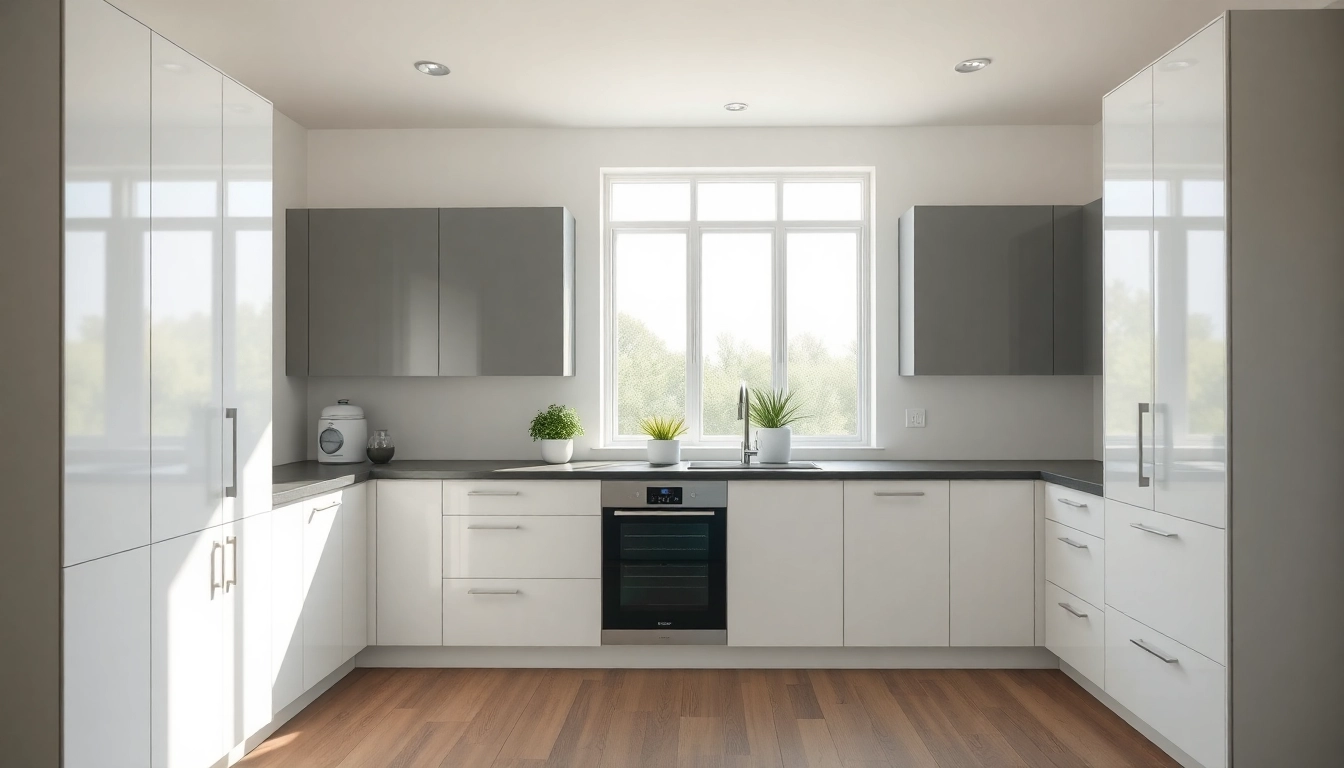 Revitalize your space with Cabinet Refacing Clearwater FL, featuring modern kitchen cabinets.