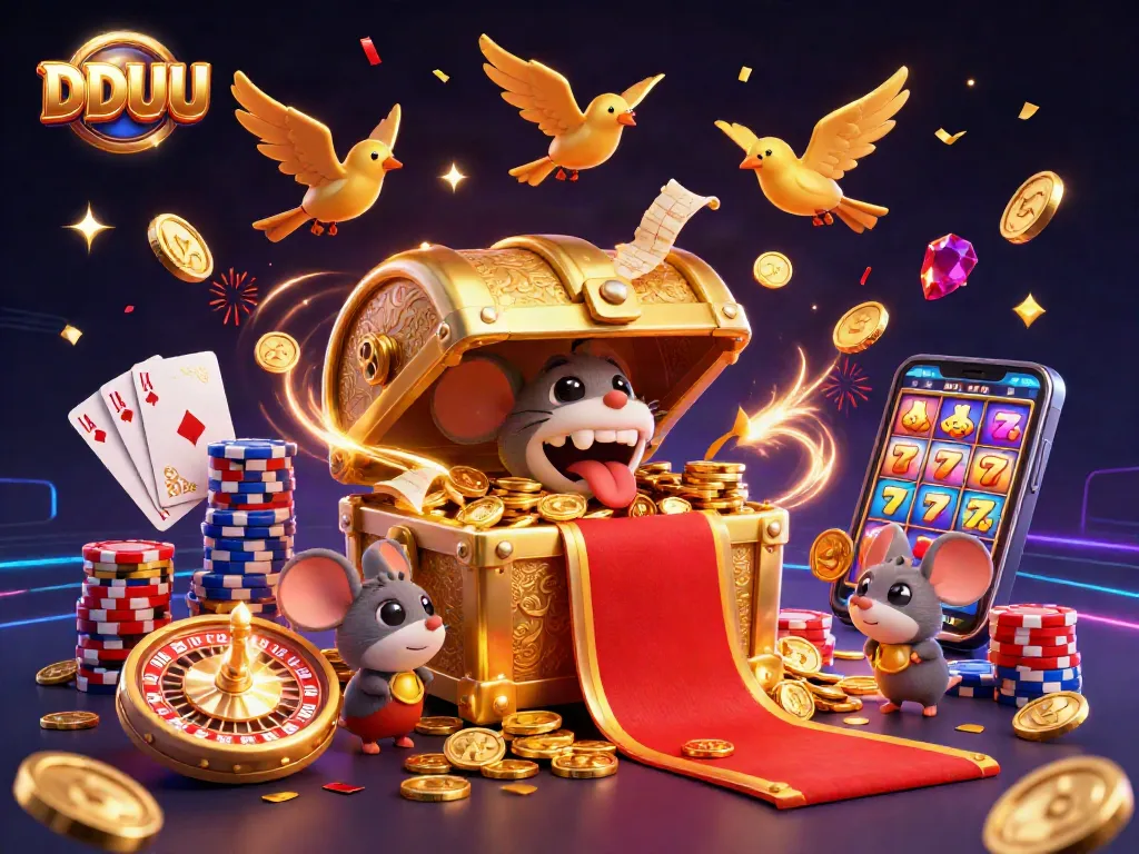Engage with DDUU's vibrant casino adventure featuring dynamic treasure, fortune, and excitement.