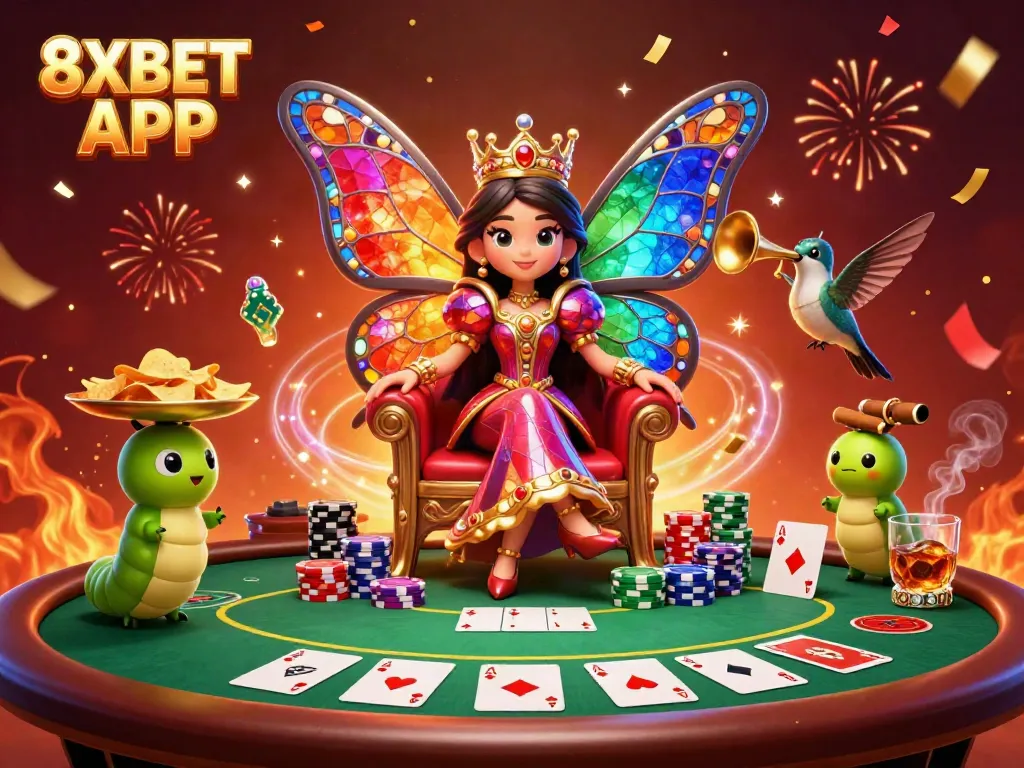 Play and win big with the vibrant and dynamic 8XBET APP in this casino environment