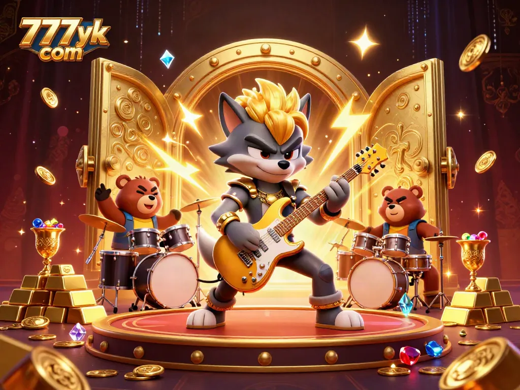 Experience the thrill of winning at 777yk com with vibrant casino characters in a dynamic scene.