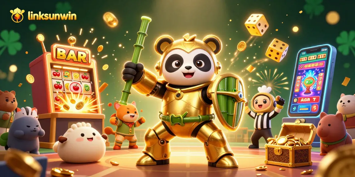 Engage in thrilling gameplay with linksunwin's 3D casino adventure featuring vibrant characters and jackpot excitement.