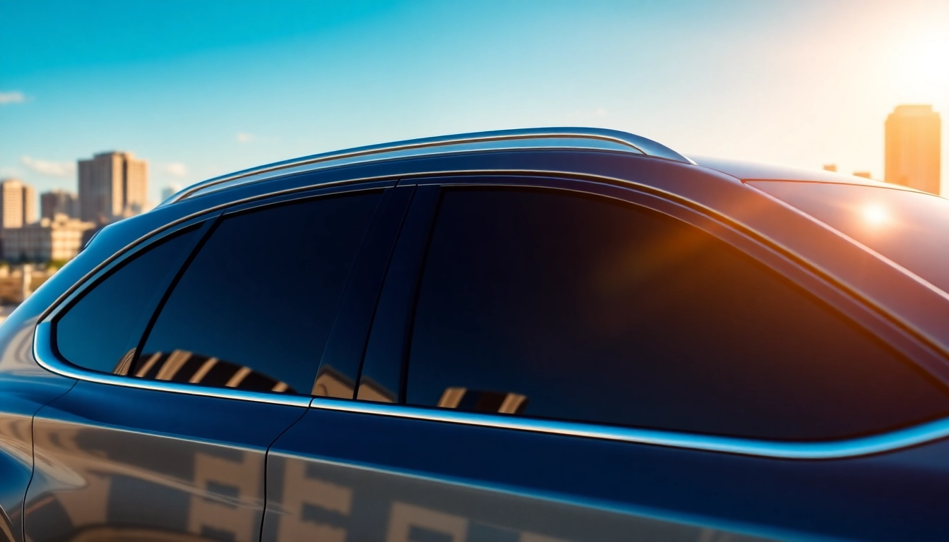 Enhance your vehicle's style and privacy with window tint Chattanooga, showcased on a modern car in an urban setting.