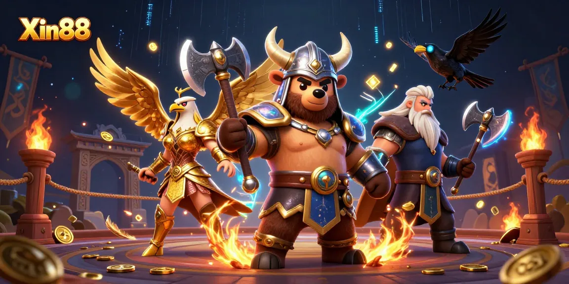 Experience excitement at Xin88 with immersive gaming in a vibrant 3D fantasy casino scene.
