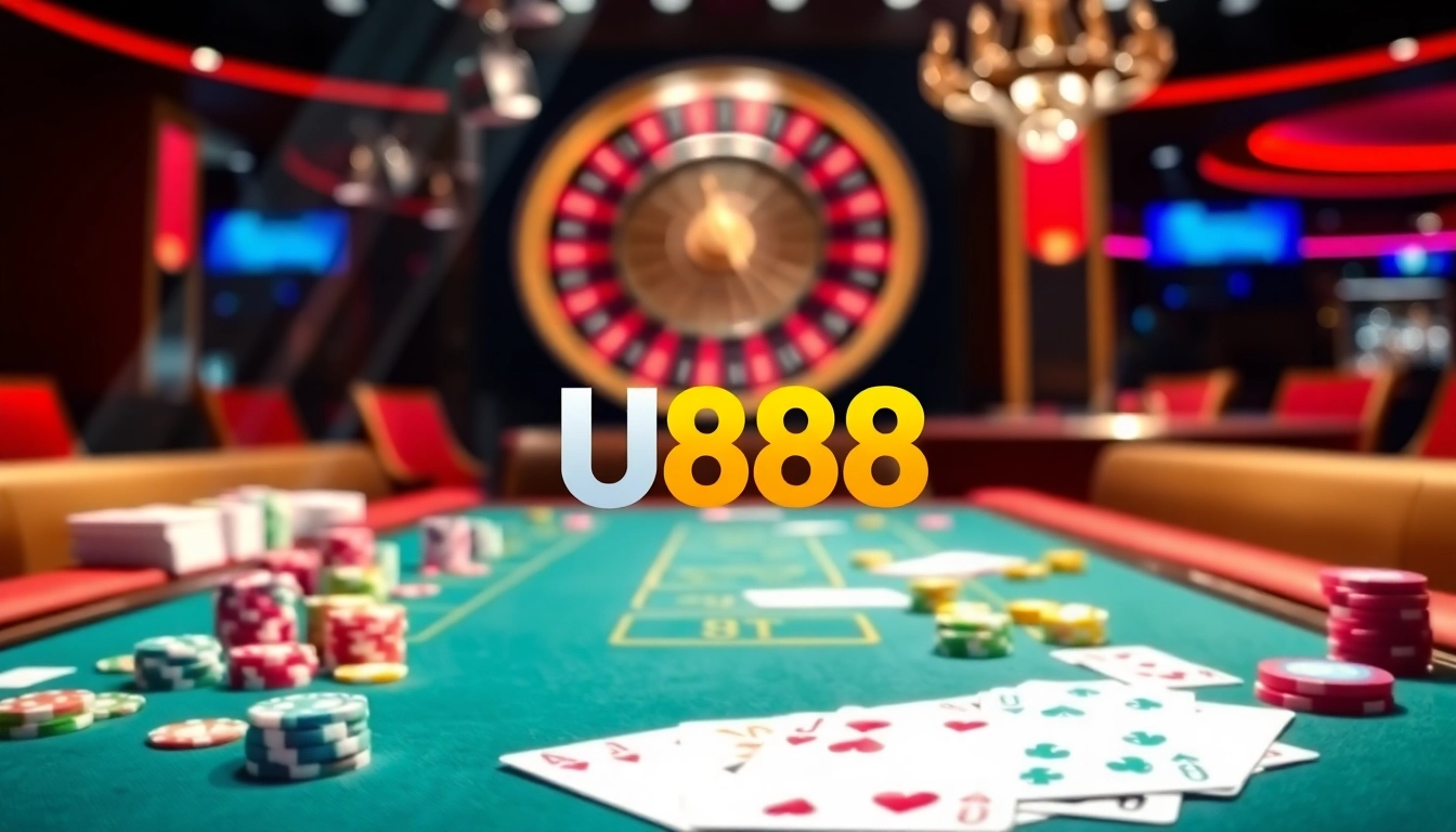 Experience high-stakes excitement at u888's modern casino with vibrant games and betting.