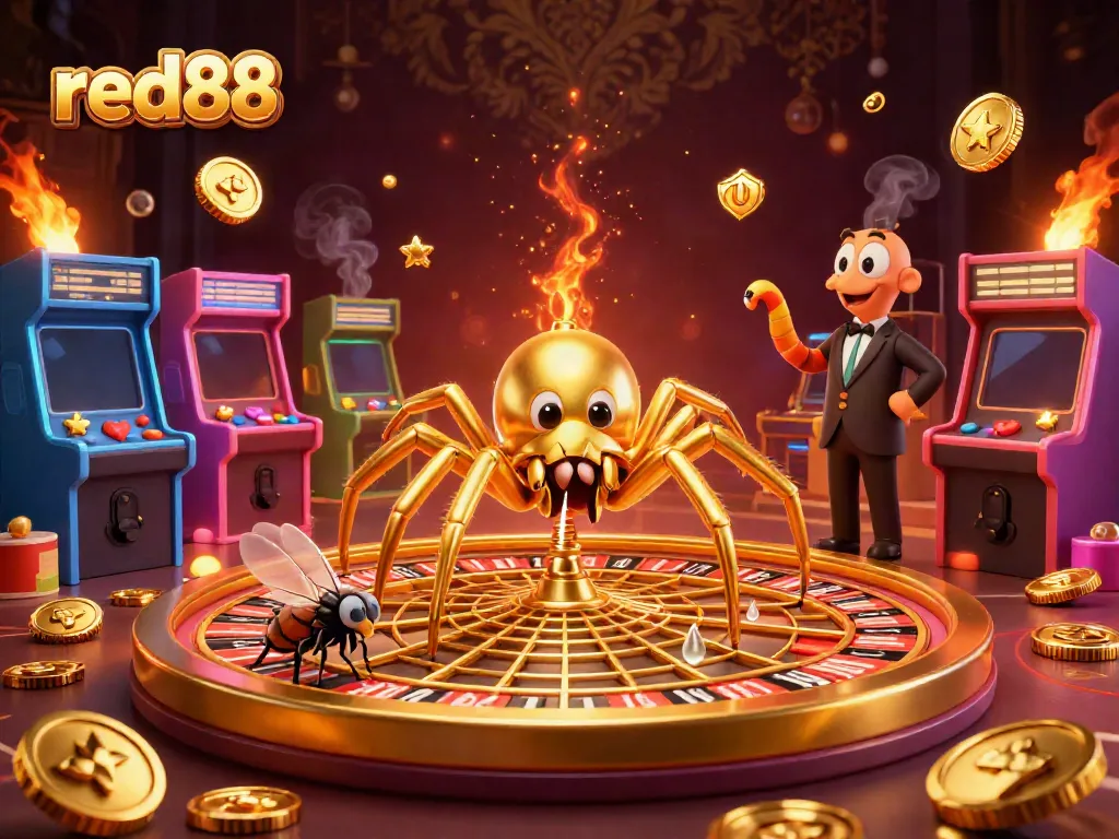 Experience thrilling gameplay at red88 with engaging illustration of a casino-themed scene.