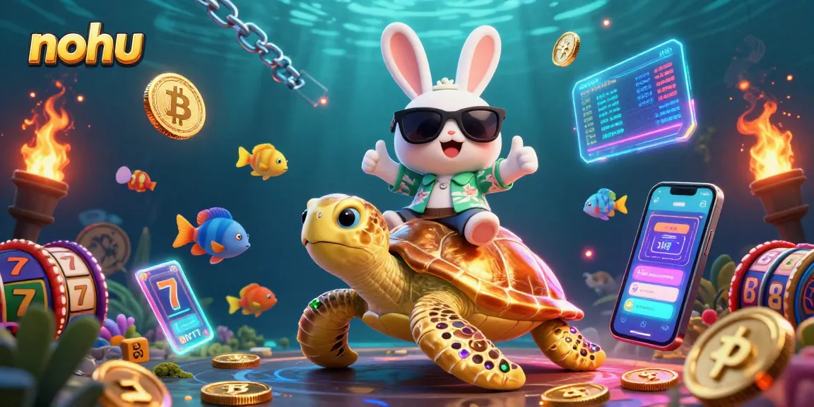 Engage in vibrant nohu gaming with lucky rabbit, golden turtle, and dynamic slot elements.