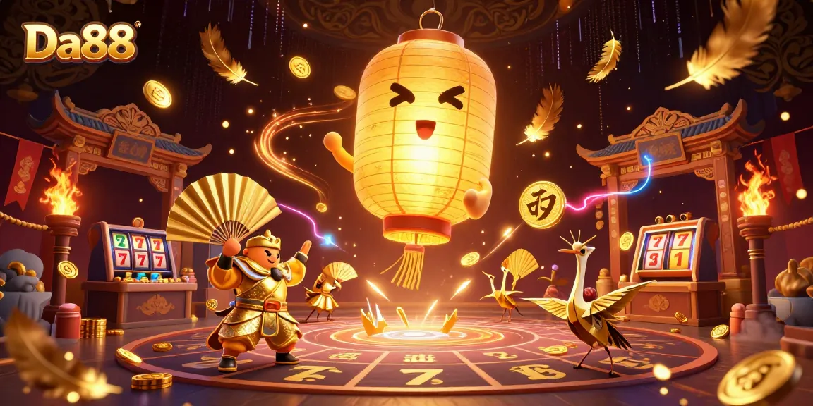 Experience the thrilling casino atmosphere of Da88, featuring vibrant characters and dynamic game elements.