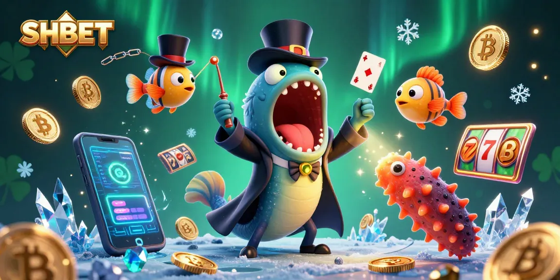 Experience thrilling magic tricks with SHBET's enchanting casino characters in a vibrant underwater world.