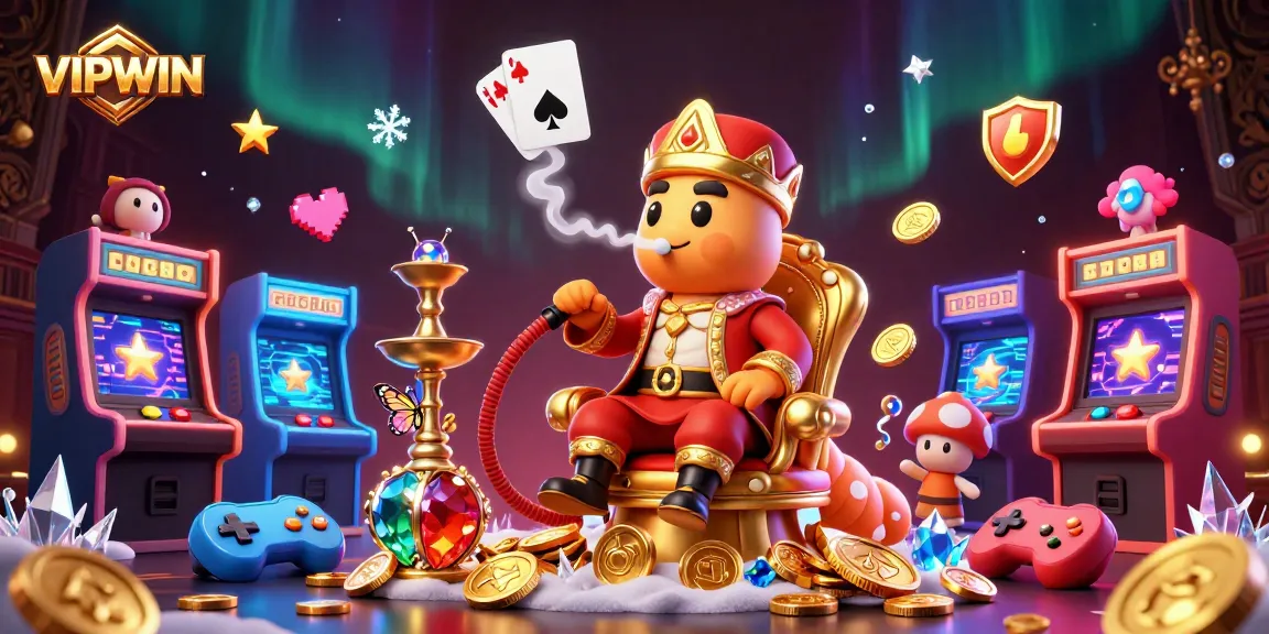 Experience VIPWIN's vibrant casino world with interactive games and themed characters.