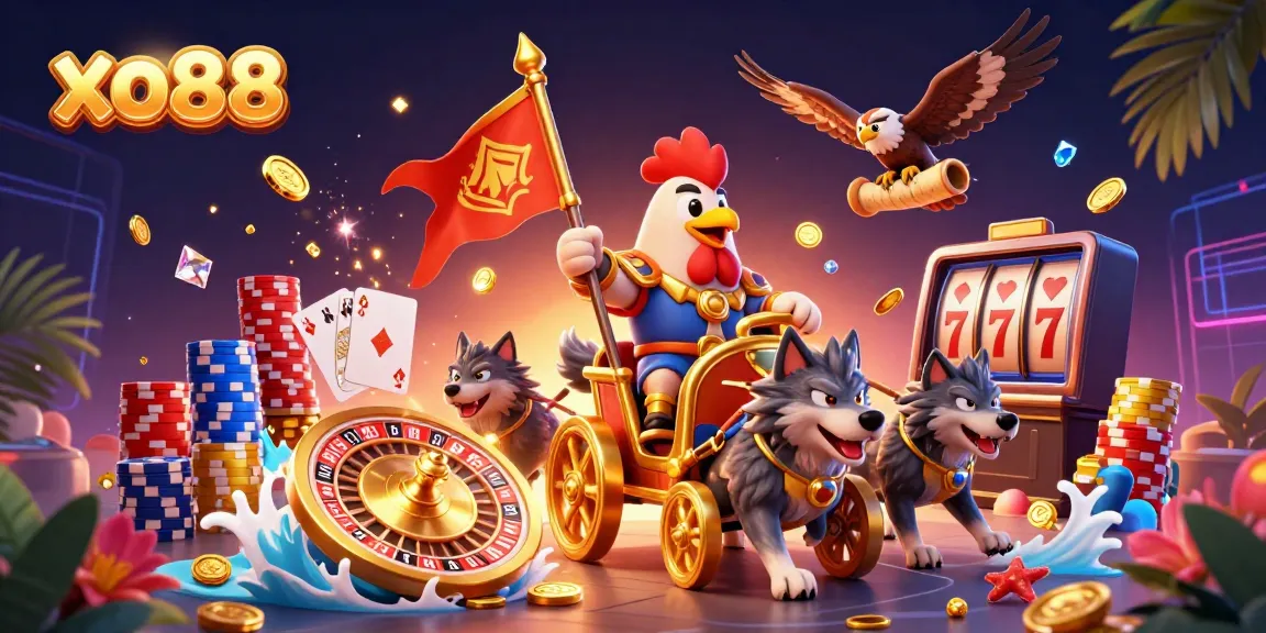 Experience thrilling gameplay with xo88 in a dynamic casino scene full of excitement and rewards.