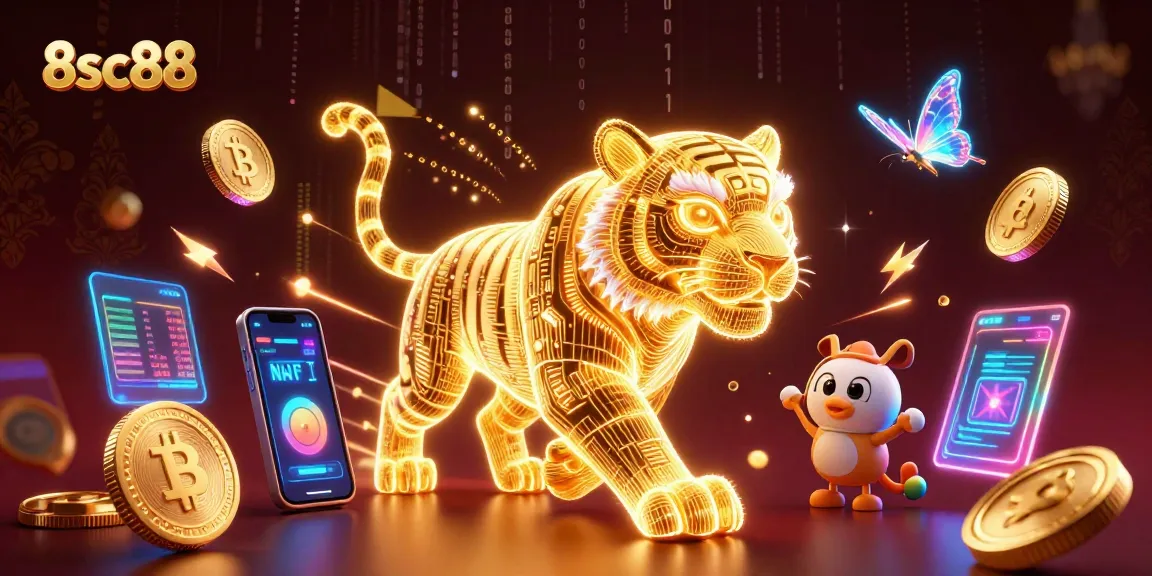 Experience thrilling gaming with 8sc88 in this vibrant digital casino setting