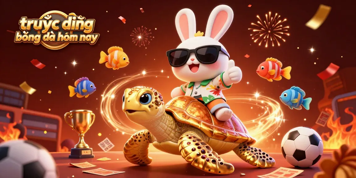 Experience trực tiếp bóng đá hôm nay through exciting sports betting elements paired with vibrant cartoon characters.