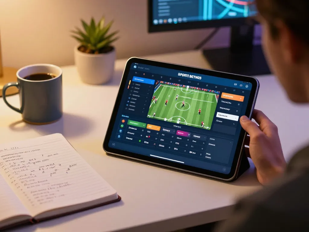 Engaging sports betting experience at https://22ff.br.com/ displayed on a tablet, highlighting modern online gambling