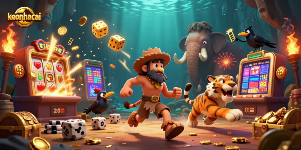 Place your bets and win big with keonhacai in this thrilling casino scene!