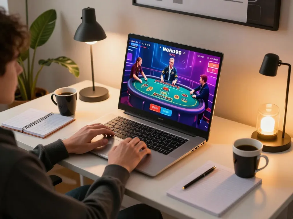 Nohu90 player enjoying online gaming experience with exciting live dealer action