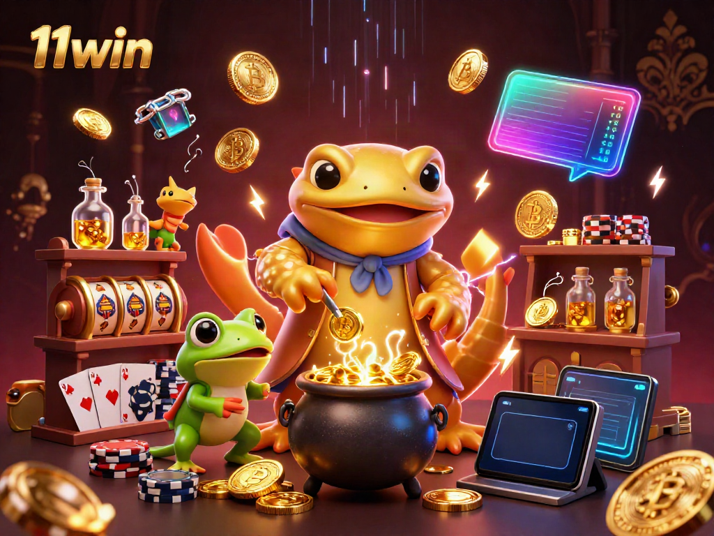 Experience gaming excitement at 11win with vibrant casino visuals and dynamic characters.