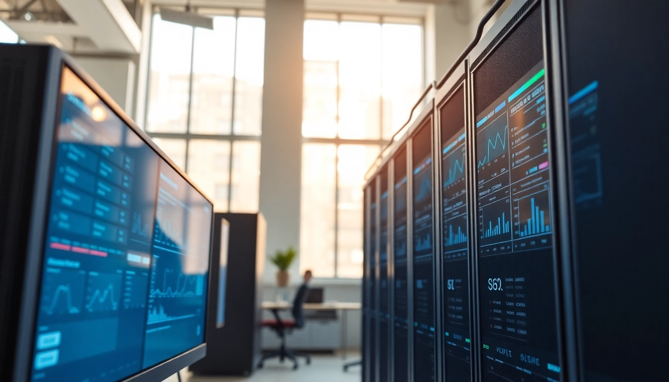 Streamlined professional setup for adult web hosting showcasing server technology.