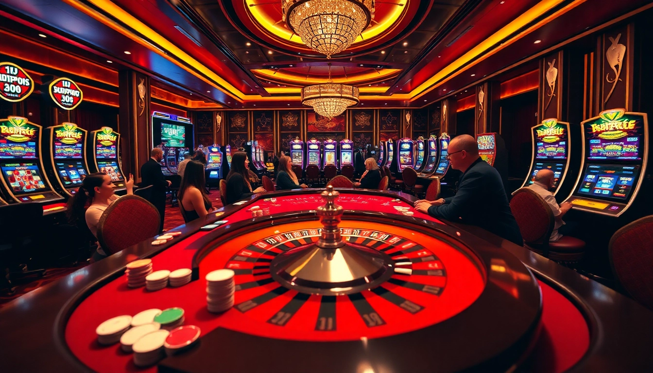 Players engage at a casino table while enjoying the thrill of go8 gambling strategies.