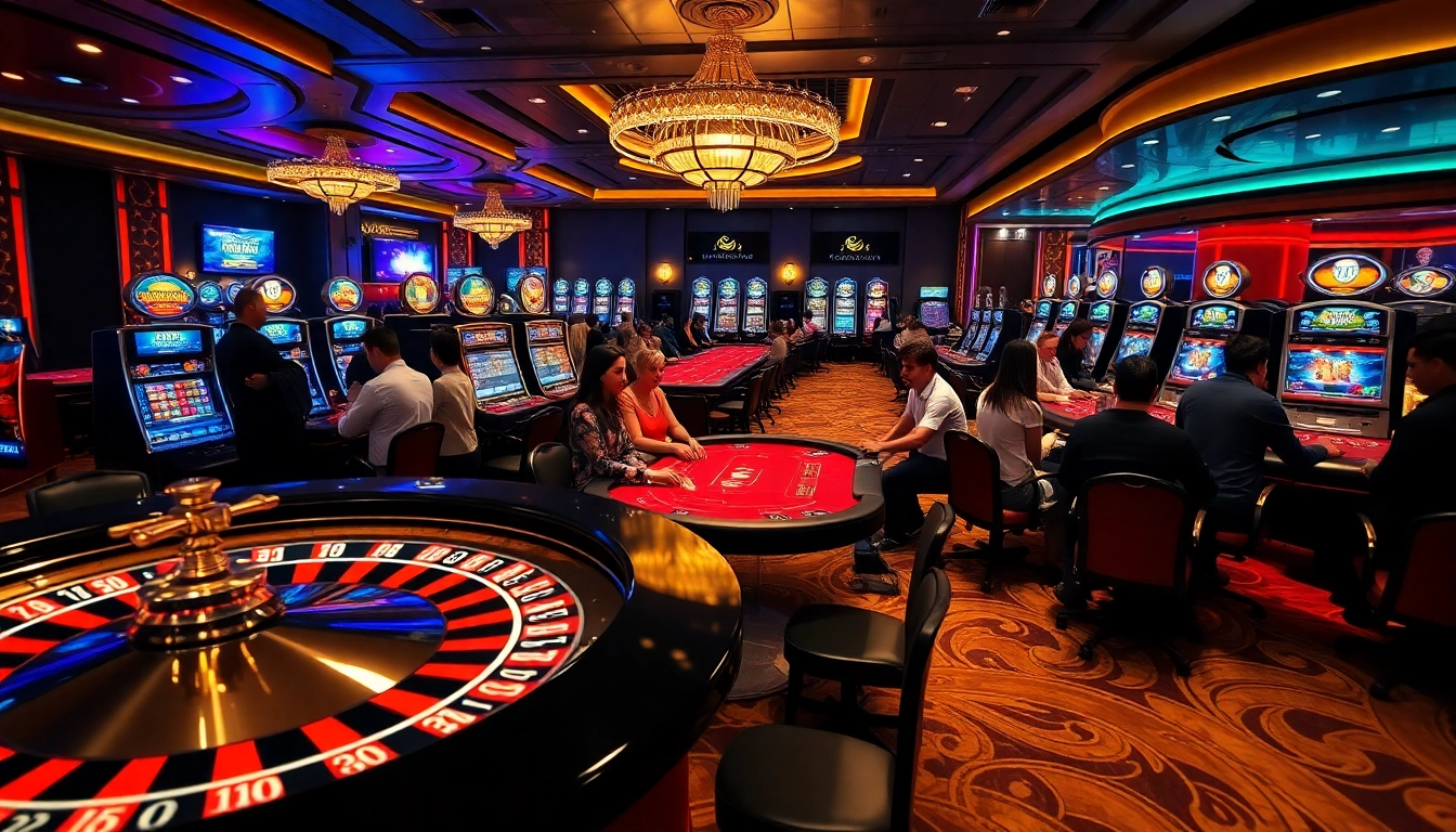 Experience the thrill of Bet88 đăng nhập at a vibrant casino with lively players and exciting games.