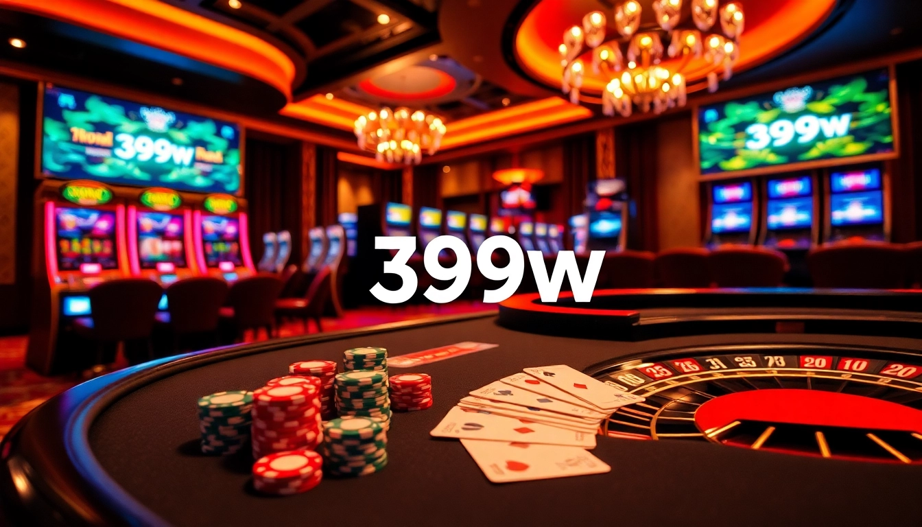 Experience excitement at the 399w casino with high-stakes poker and vibrant slot machines.