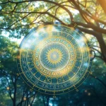 Visualize the destiny matrix chart unveiling insights and purpose through intricate symbols and archetypes