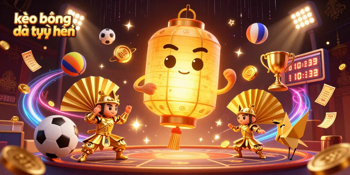 Engage with kèo bóng đá trực tuyến in a captivating 3D casino scene filled with excitement and sports elements.