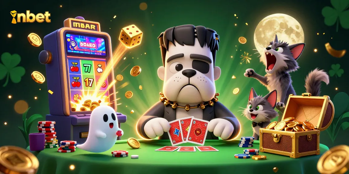 nbet showcases an exciting 3D cartoon casino scene with vibrant characters and lively gaming elements.
