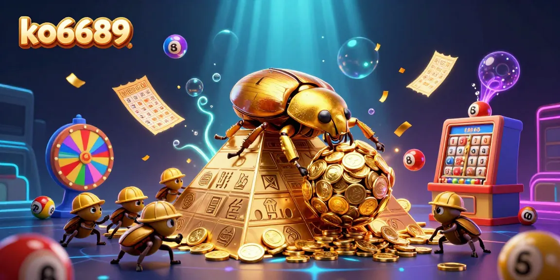 Experience the excitement of ko6689's casino fun with golden coins and dynamic lottery elements!